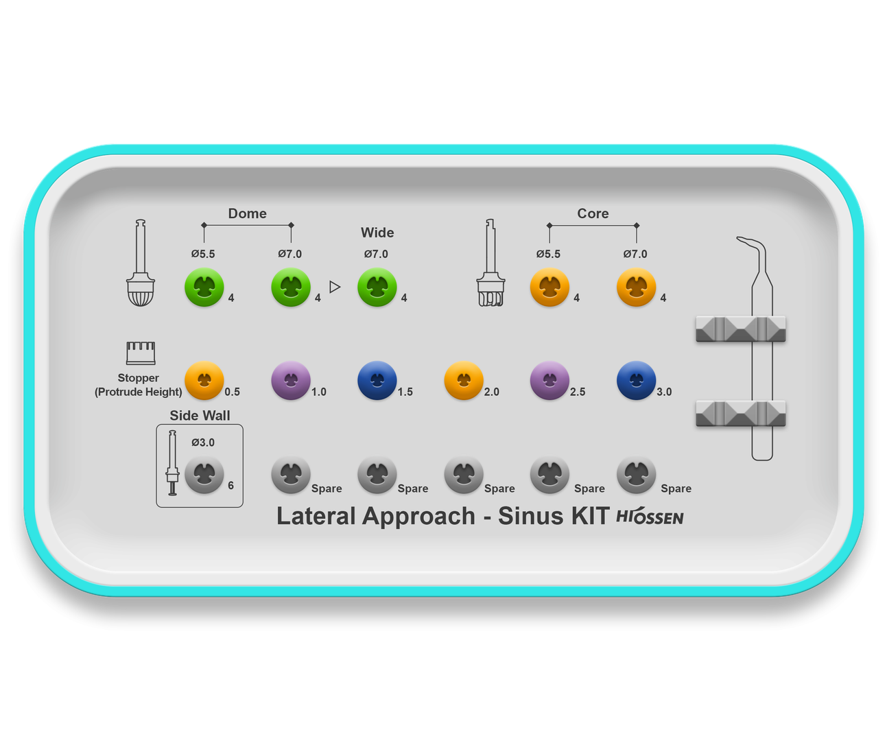 Kit LAS (Lateral Approach Sinus Kit) Cod.: HLRSNK